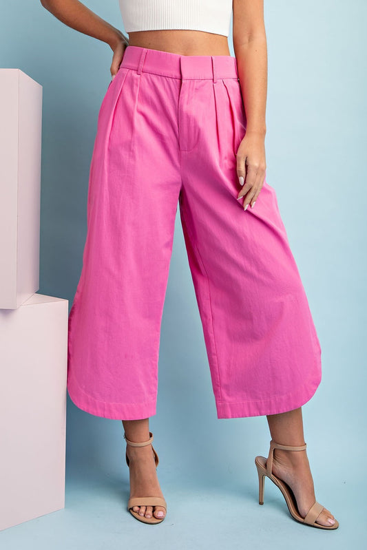 Those Are Darling Wide Leg Cropped Pants 2 Colors (Small to Large)