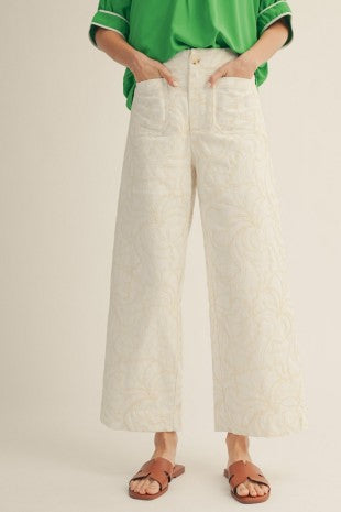 More than Grains of Sand Embroidery Pants