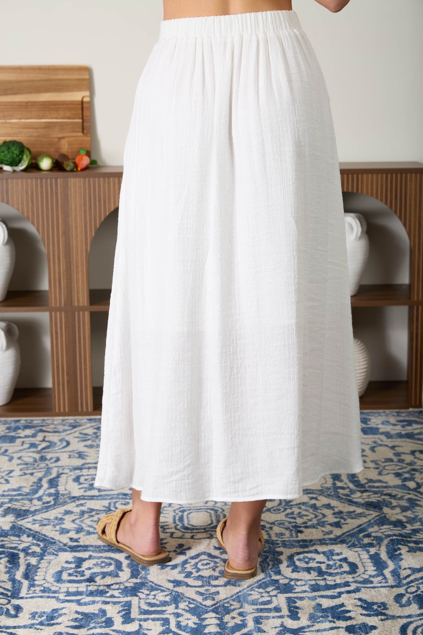 Pier Side Button Front Skirt