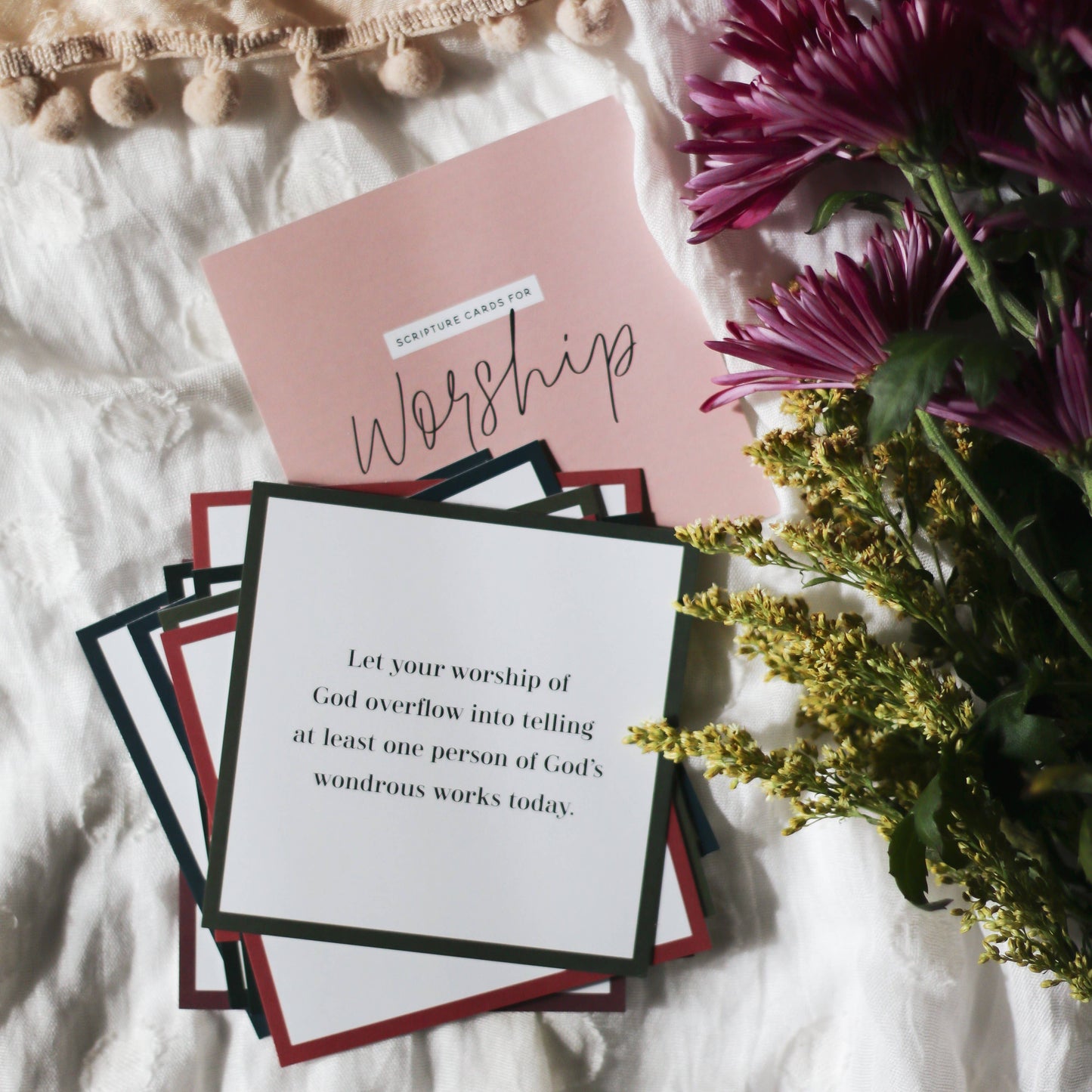 Scripture Cards for Worship Verse Card Set