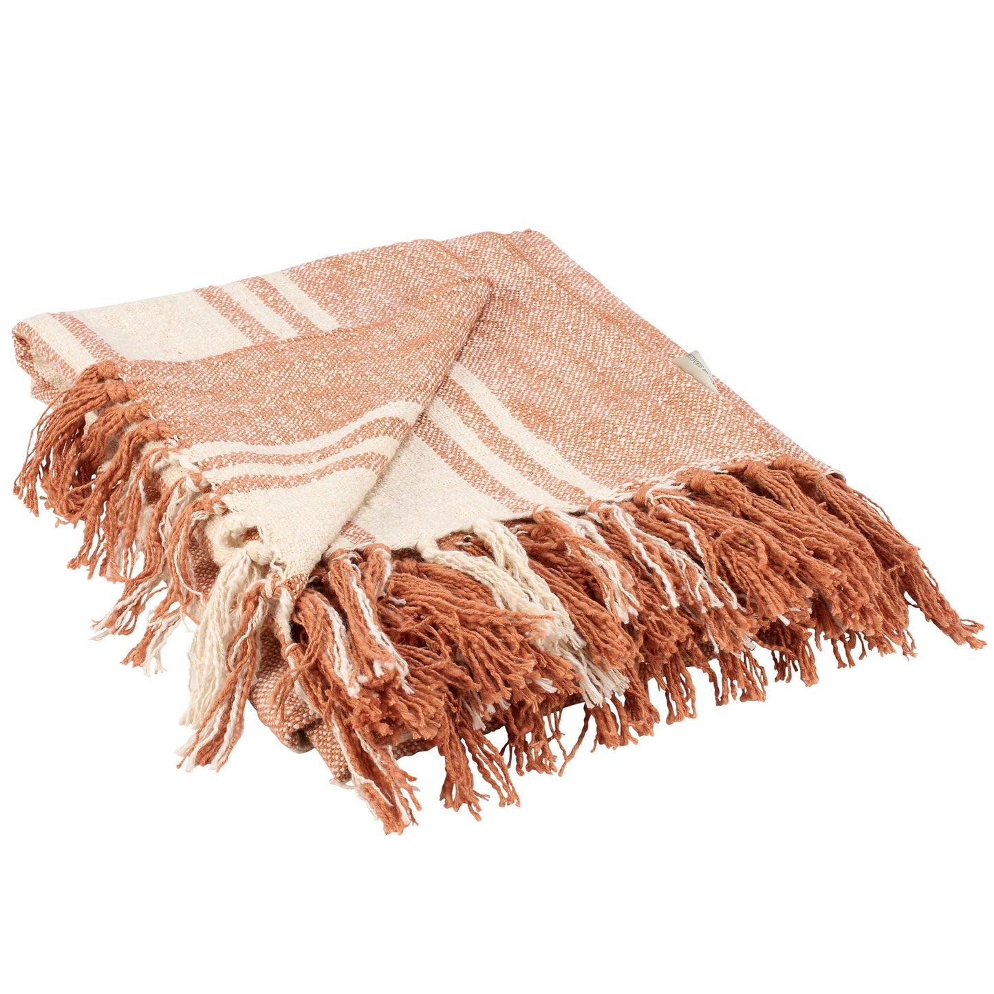 Fireside Striped Rust Throw