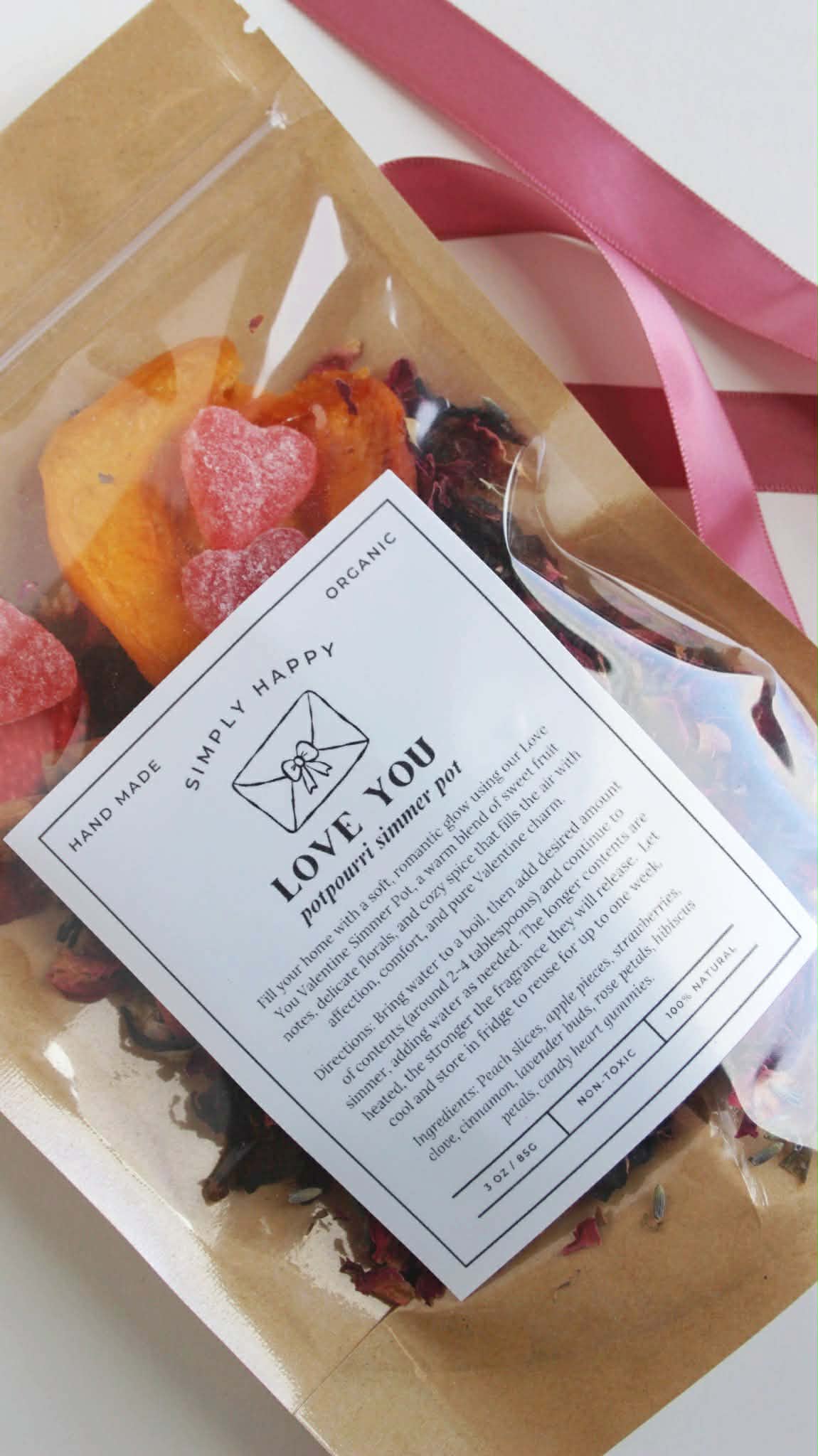 Love You | Organic Potpourri Simmer Pot Blend