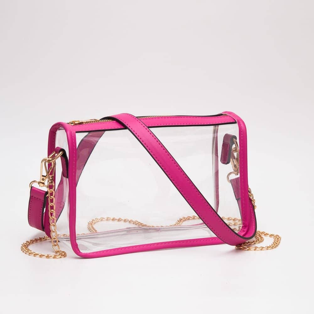 TG10614 Sophia Clear Gameday Crossbody Bag