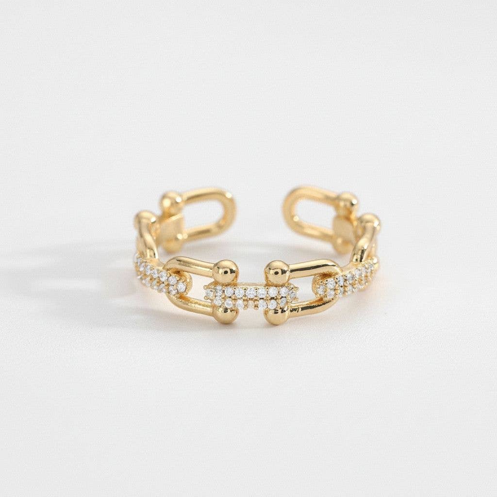 Cubic Zirconia Open Ring