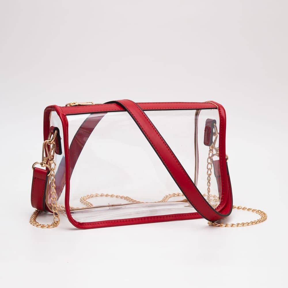 TG10614 Sophia Clear Gameday Crossbody Bag