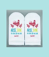 Standing on the Word Scripture Socks- Arise, Shine Isaiah 60:1