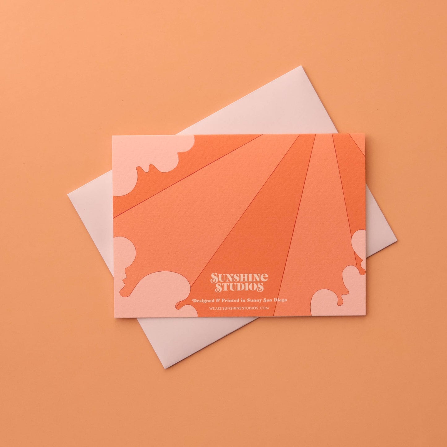 Love You Mom Card | Peach Rainbow