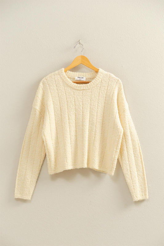 Patsy Ribbed Classic Sweater (Small to Large)
