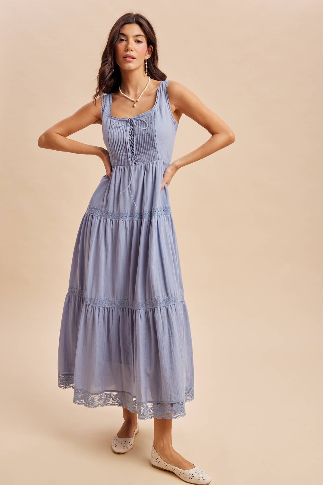 Sunny Days Cotton Sleeveless Maxi Dress (Small to Large)