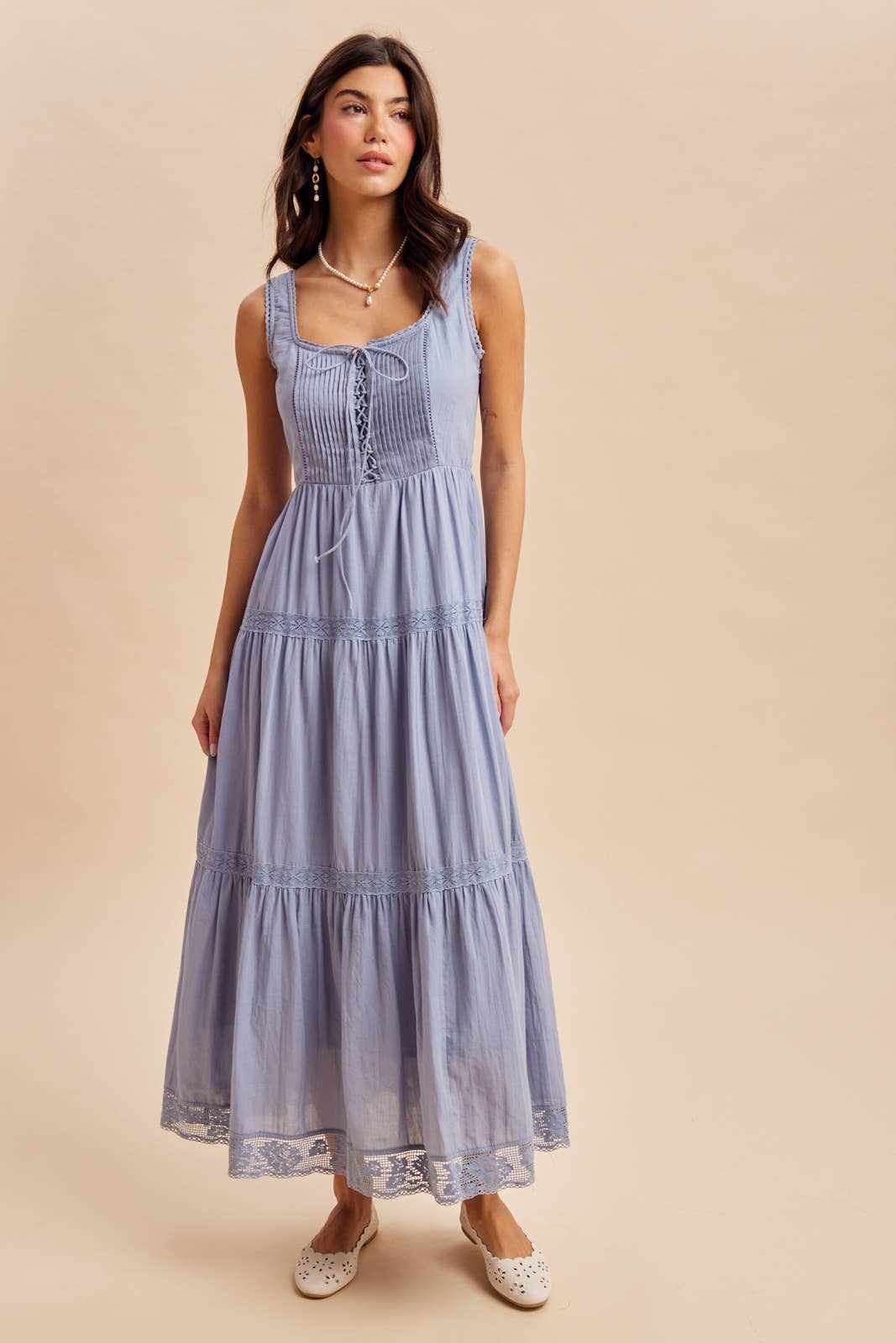 Sunny Days Cotton Sleeveless Maxi Dress (Small to Large)
