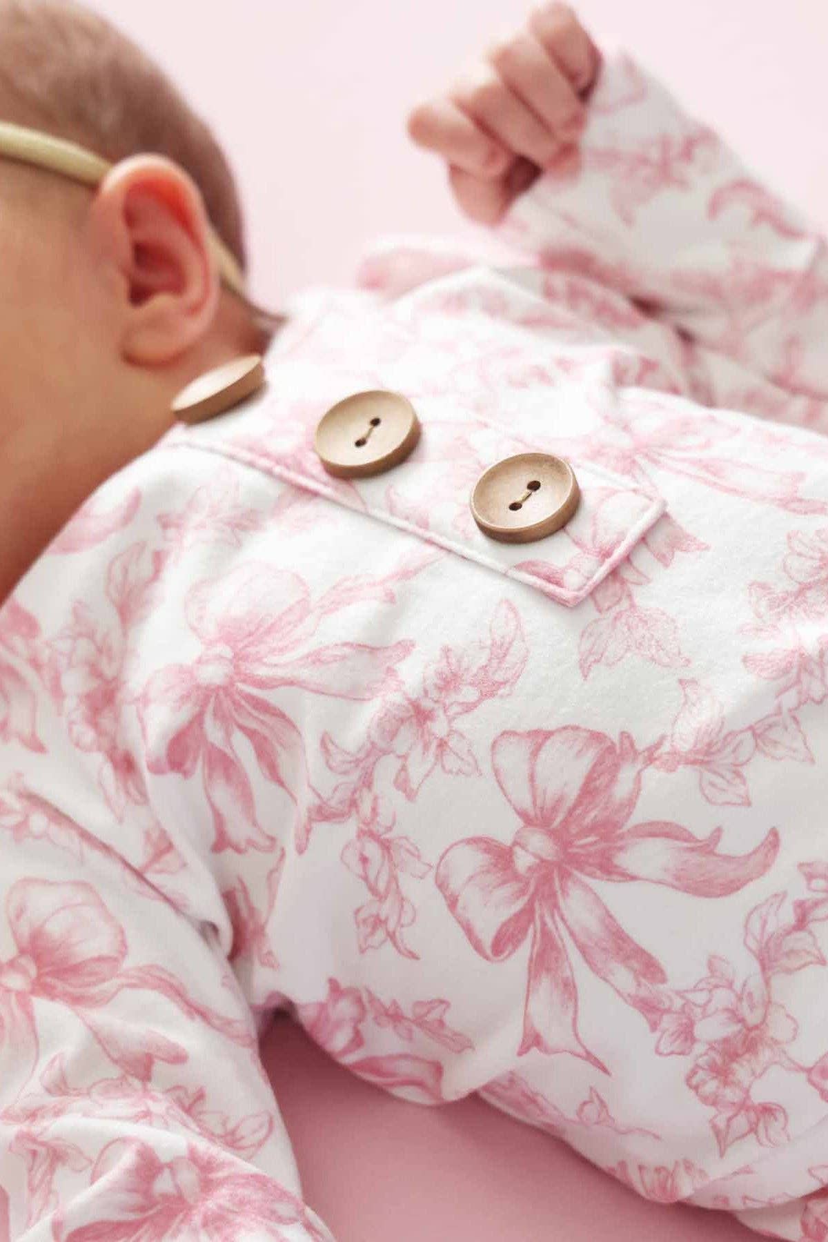 Newborn Baby Knot Gown & Hat Set | Fancy Frills