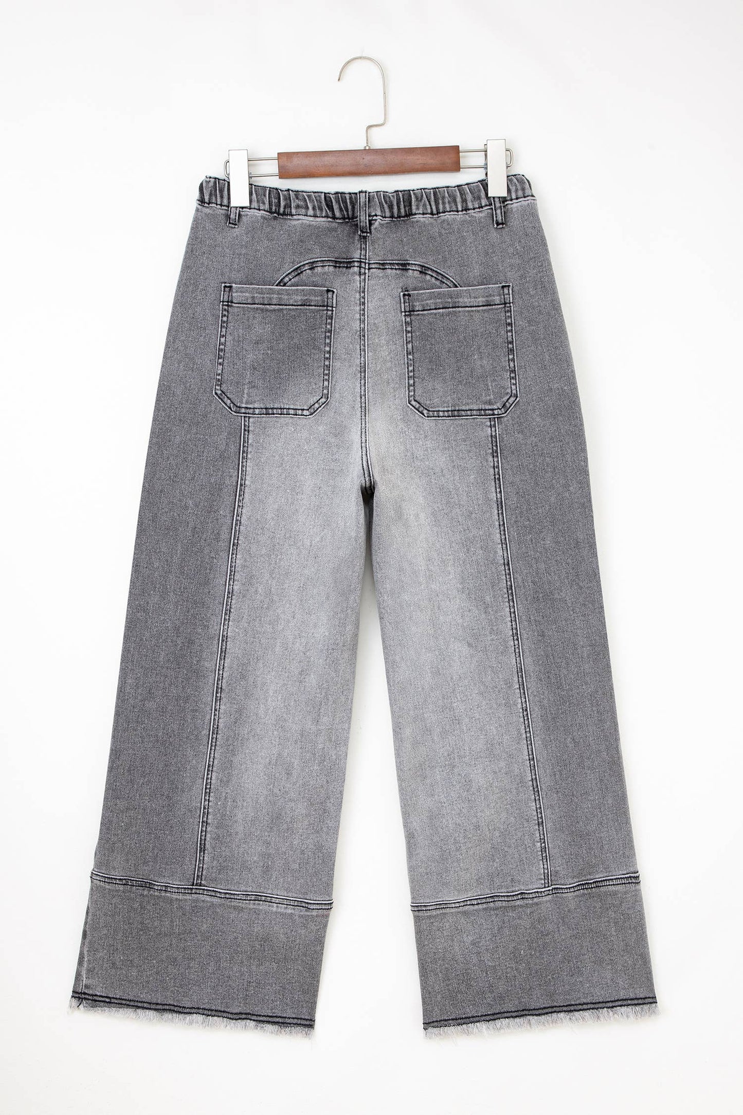 Dancing on the Waves Drawstring Denim Pants (Multiple Washes)