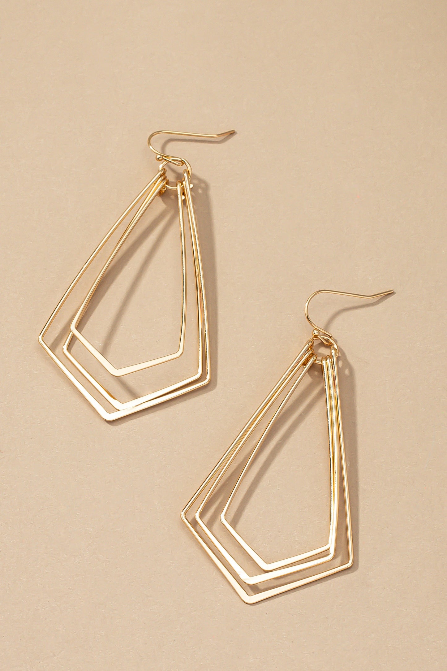 Be Gold Wire Hoop Earrings 2 Colors