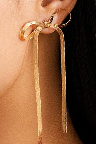 18K Non-Tarnish Bow Earrings 2 Colors