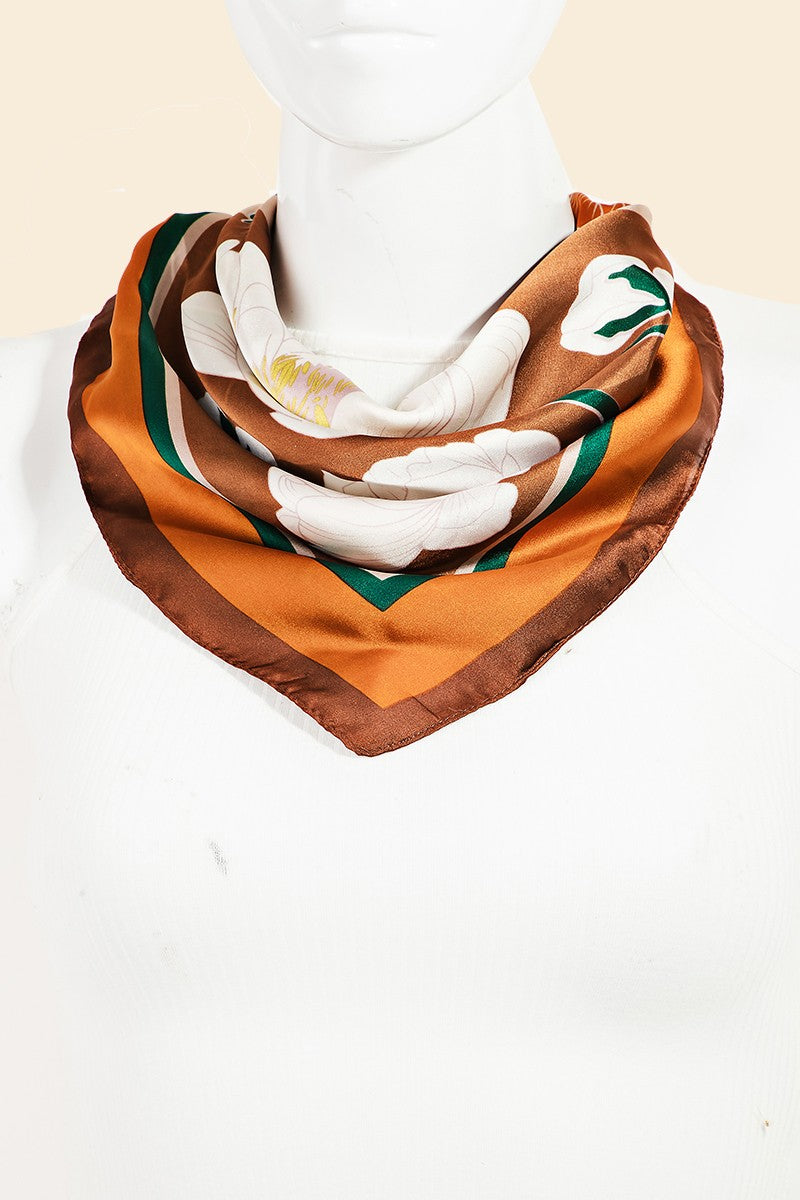 Fiona Florals Bandana Scarf (Multiple Color Options)