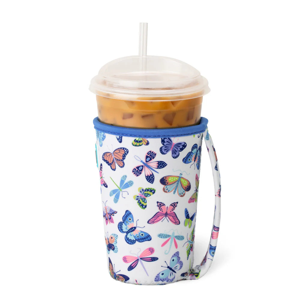 SWIG Butterfly Bliss 22oz Iced Coffee/Tea Coolie