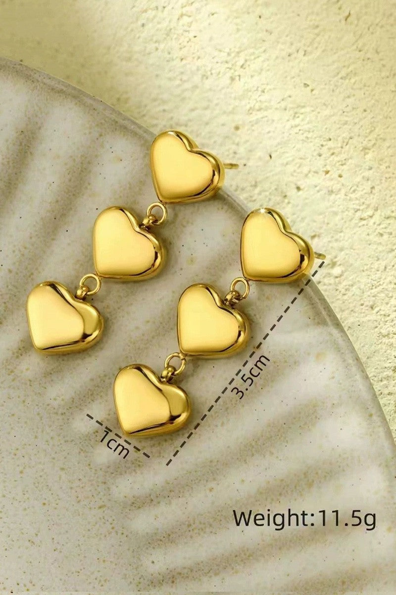 Solid heart dangle