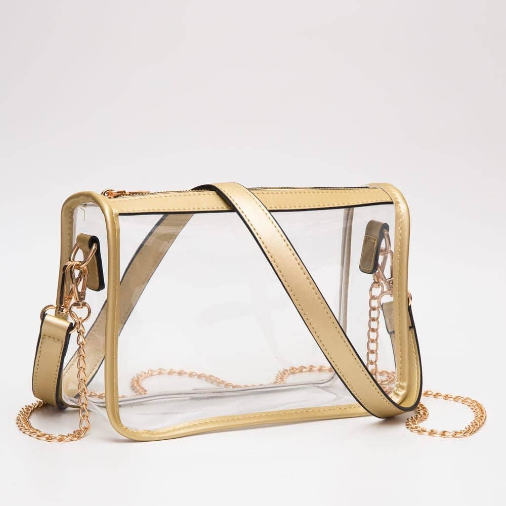TG10614 Sophia Clear Gameday Crossbody Bag