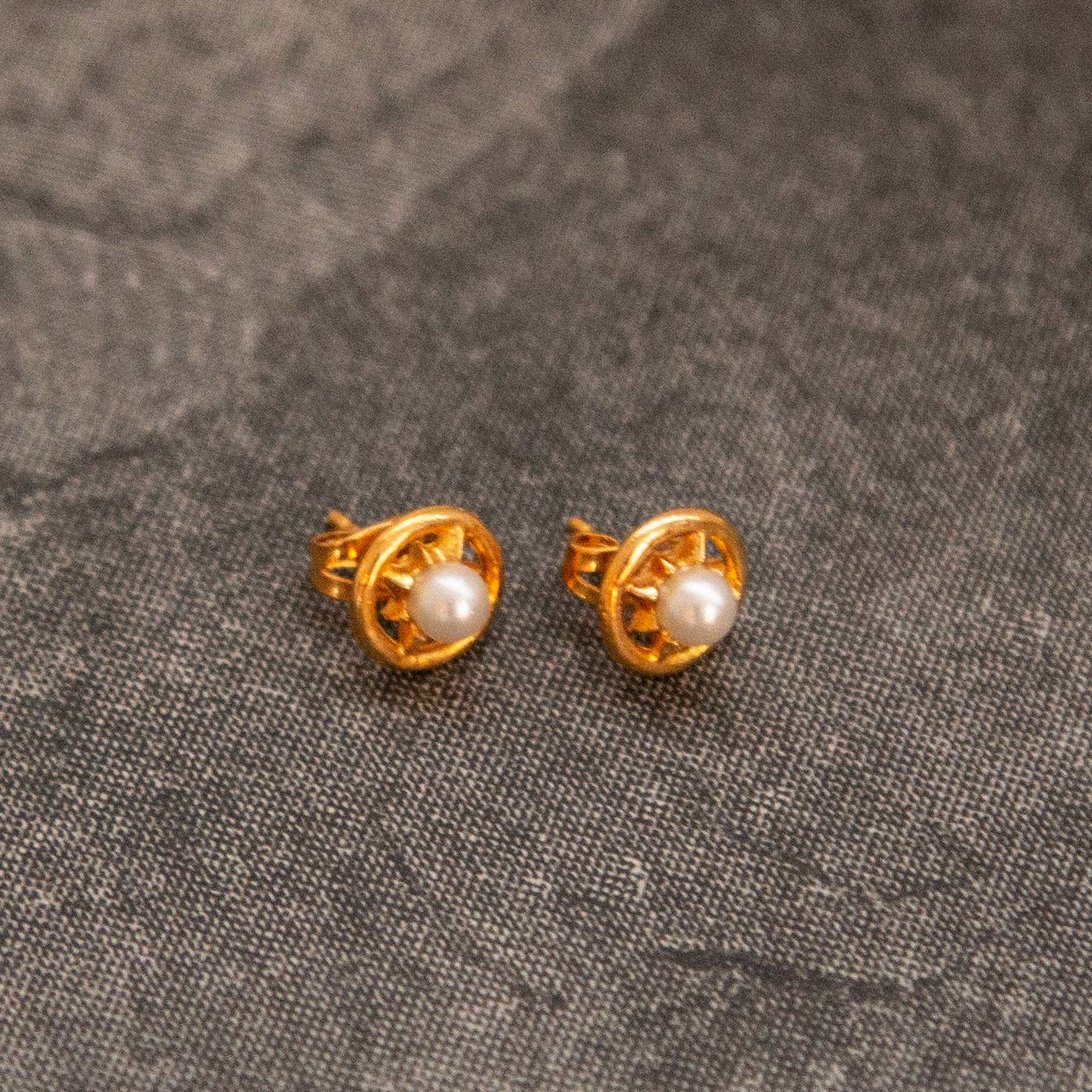 Vintage Gold Stud Earrings - Variety