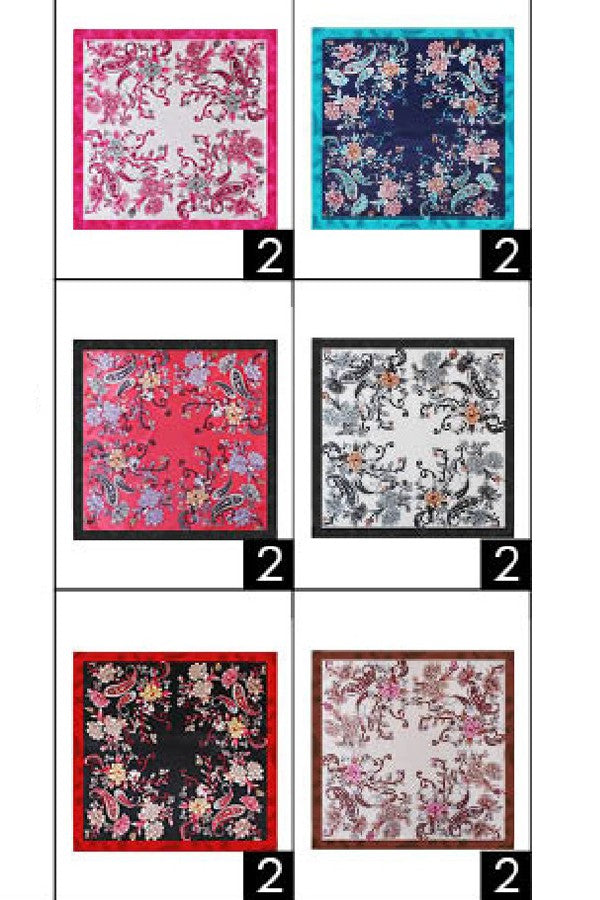 Paisley Print Scarf, Assorted Colors