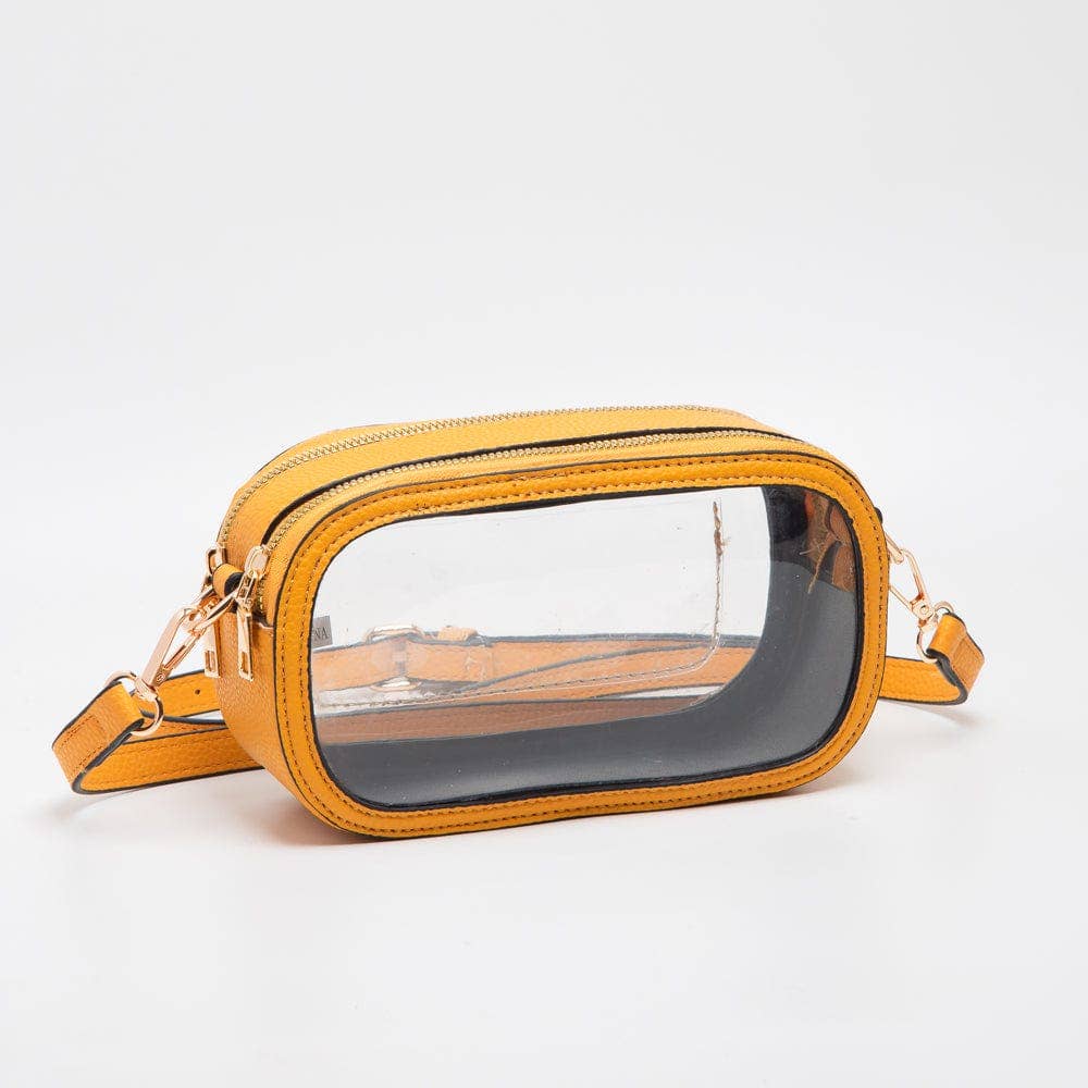 TG10552 Double Zipper Oval Clear Gameday/Stadium Bag