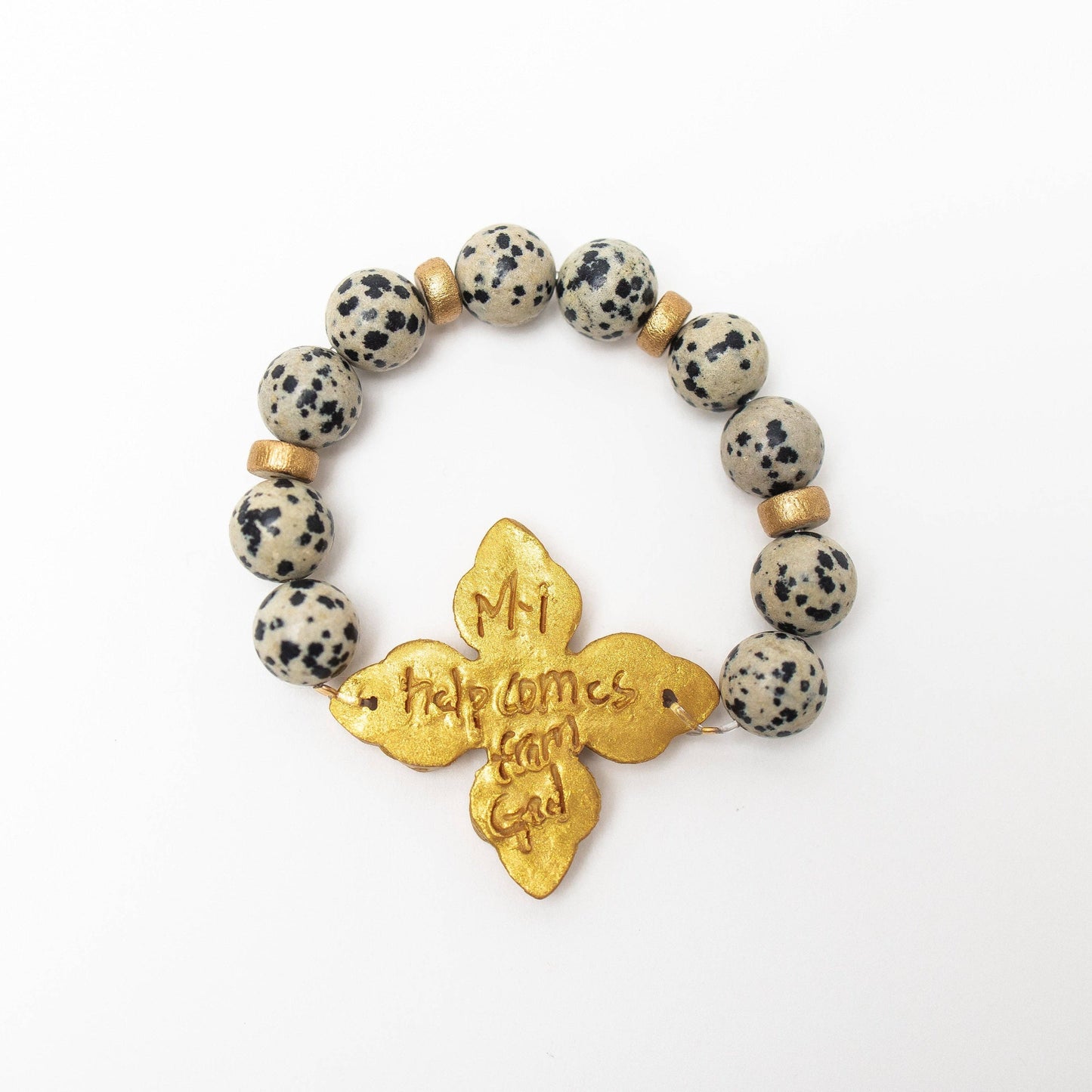 Dalmatian Jasper with Kait Bracelet