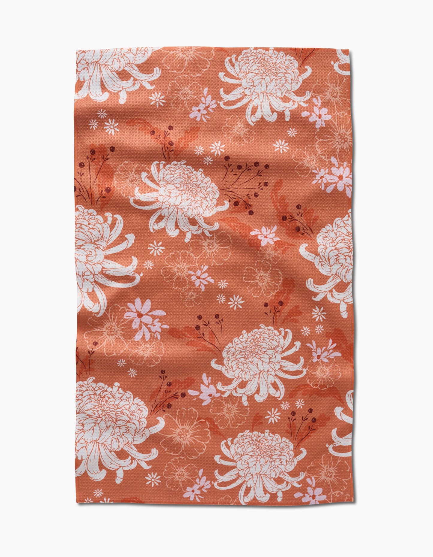 Geometry Chrysanthemum Charm Tea Towel