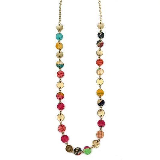 Aasha Coin Bead Necklace by Anju