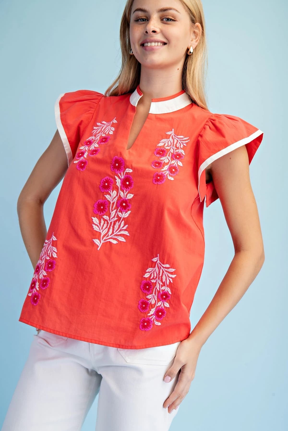 Coral Reef Flutter Top