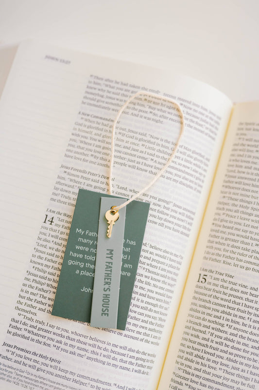 Father's House Key Charm