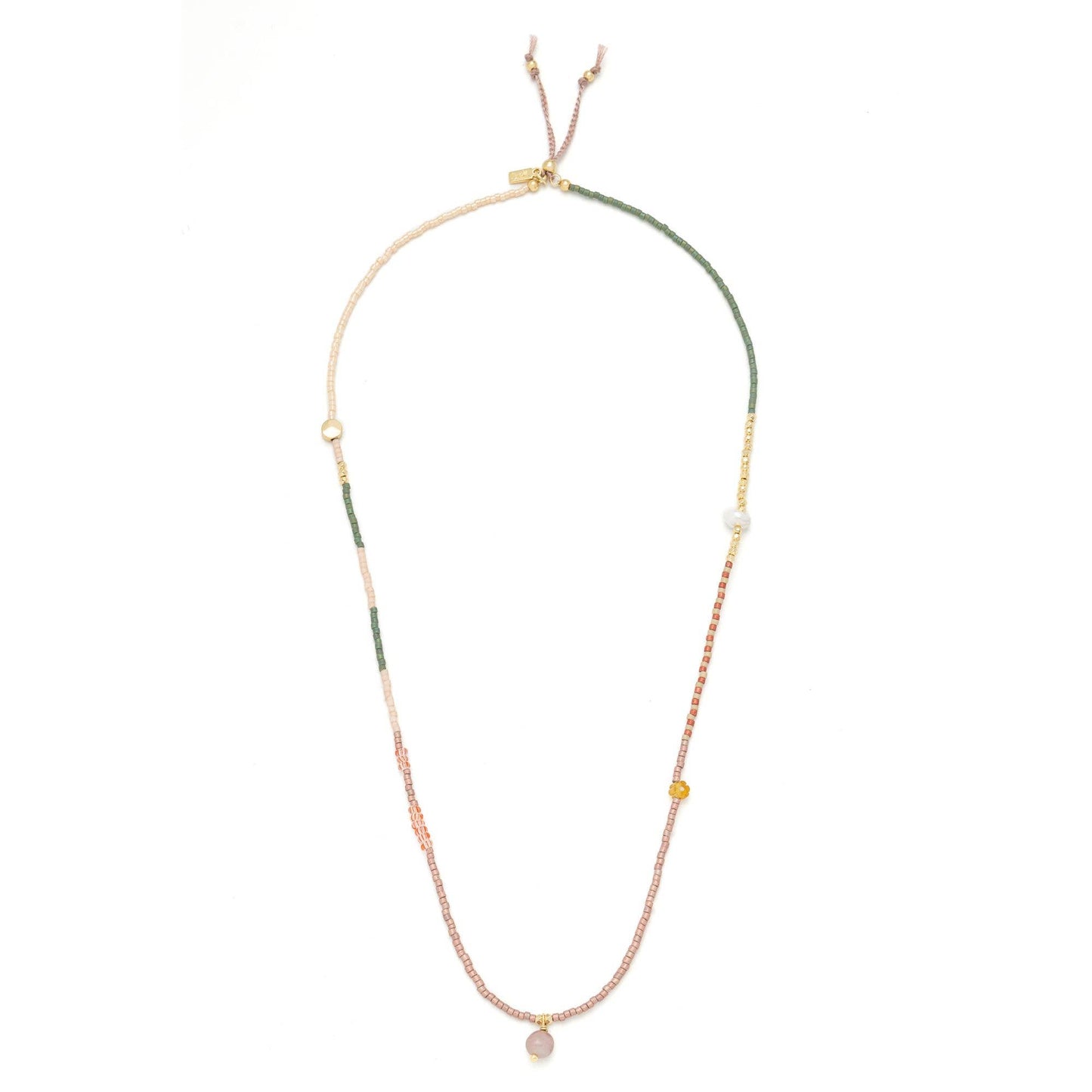 Mixed Media Wrap Bracelet/Necklace - Healing/Tourmaline/Gold