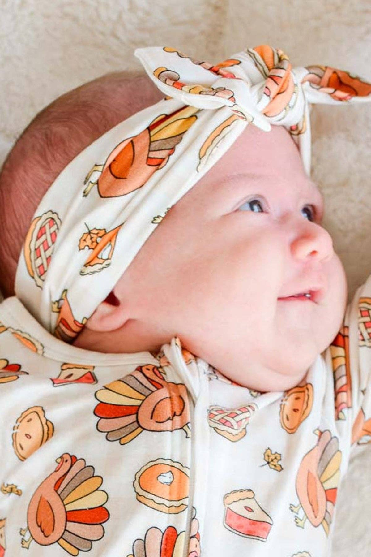 Thanksgiving Large Bow Headwrap | Gobble Gobble