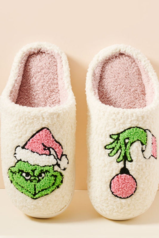 Grinch Sherpa Slipper (Small to Large)