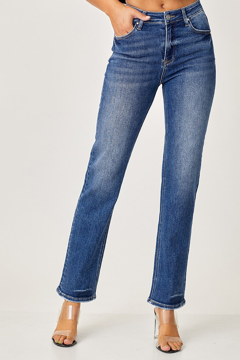 Turning Heads Straight-Relaxed Jeans (1X to 3X)