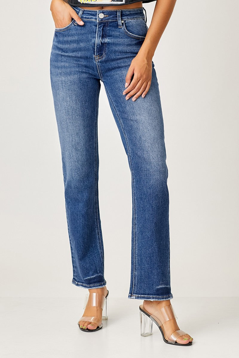 Turning Heads Straight-Relaxed Jeans (1X to 3X)