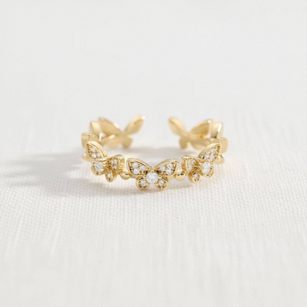 Cubic Zirconia Open Ring