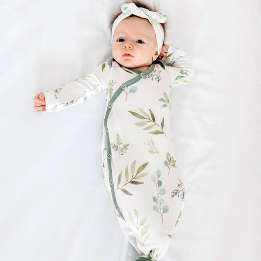 Newborn Knotted Gown - Haven