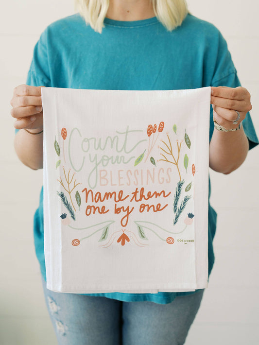 Count Your Blessings Flour Sack Towel