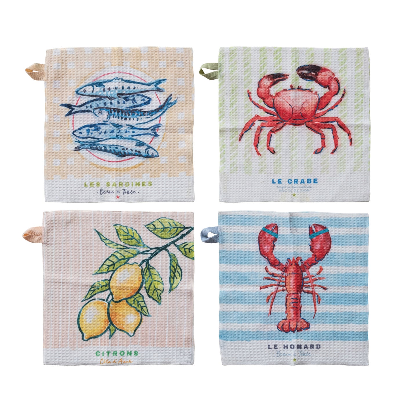 Printed Recycled Microfiber Dish Cloth, 4 Styles ©