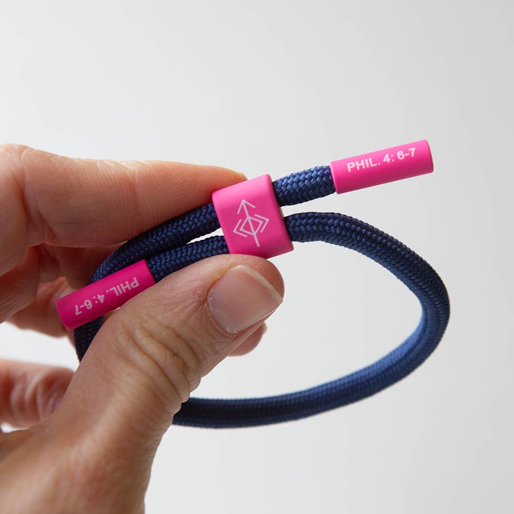 DON'T WORRY BE HAPPY Christian Cord Bracelet