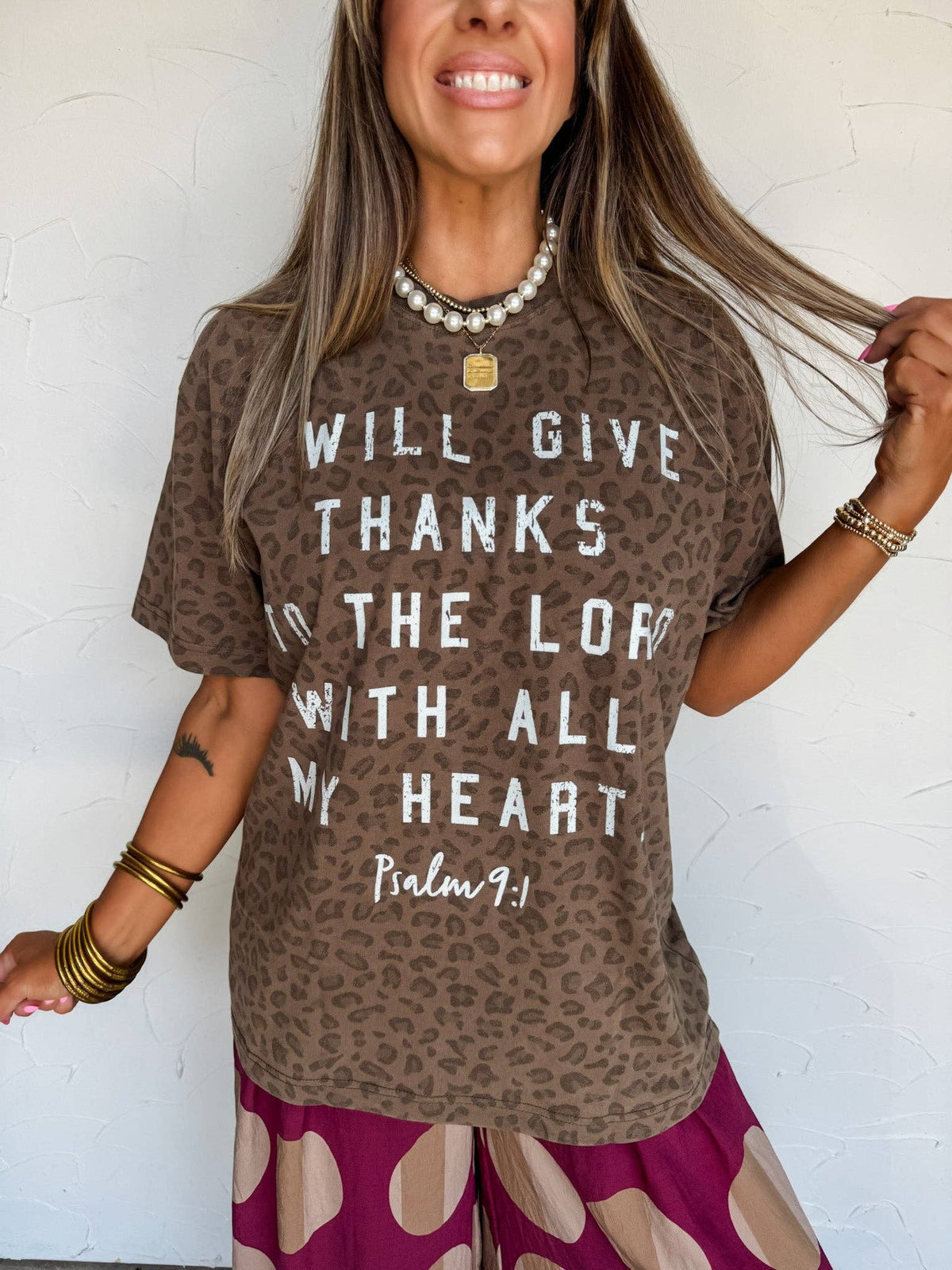 Thanks to the Lord Leopard Tee (Small to 3XL)