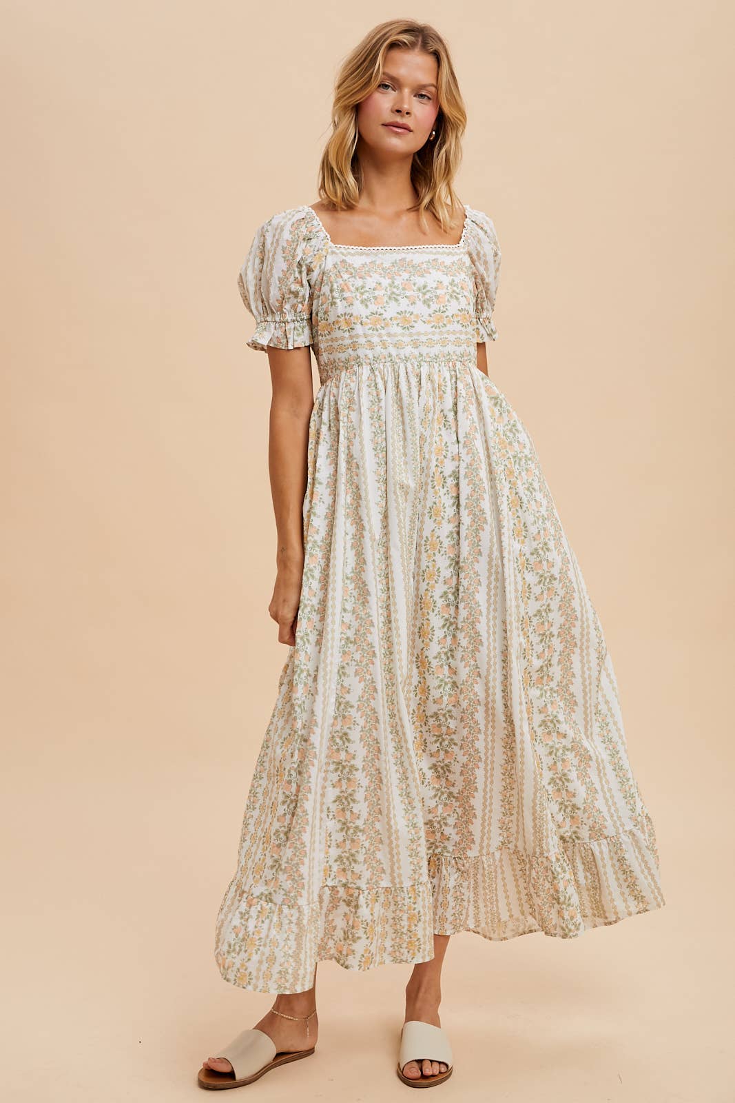 This is a New Day Floral Cotton Maxi Dress (Small to Large)