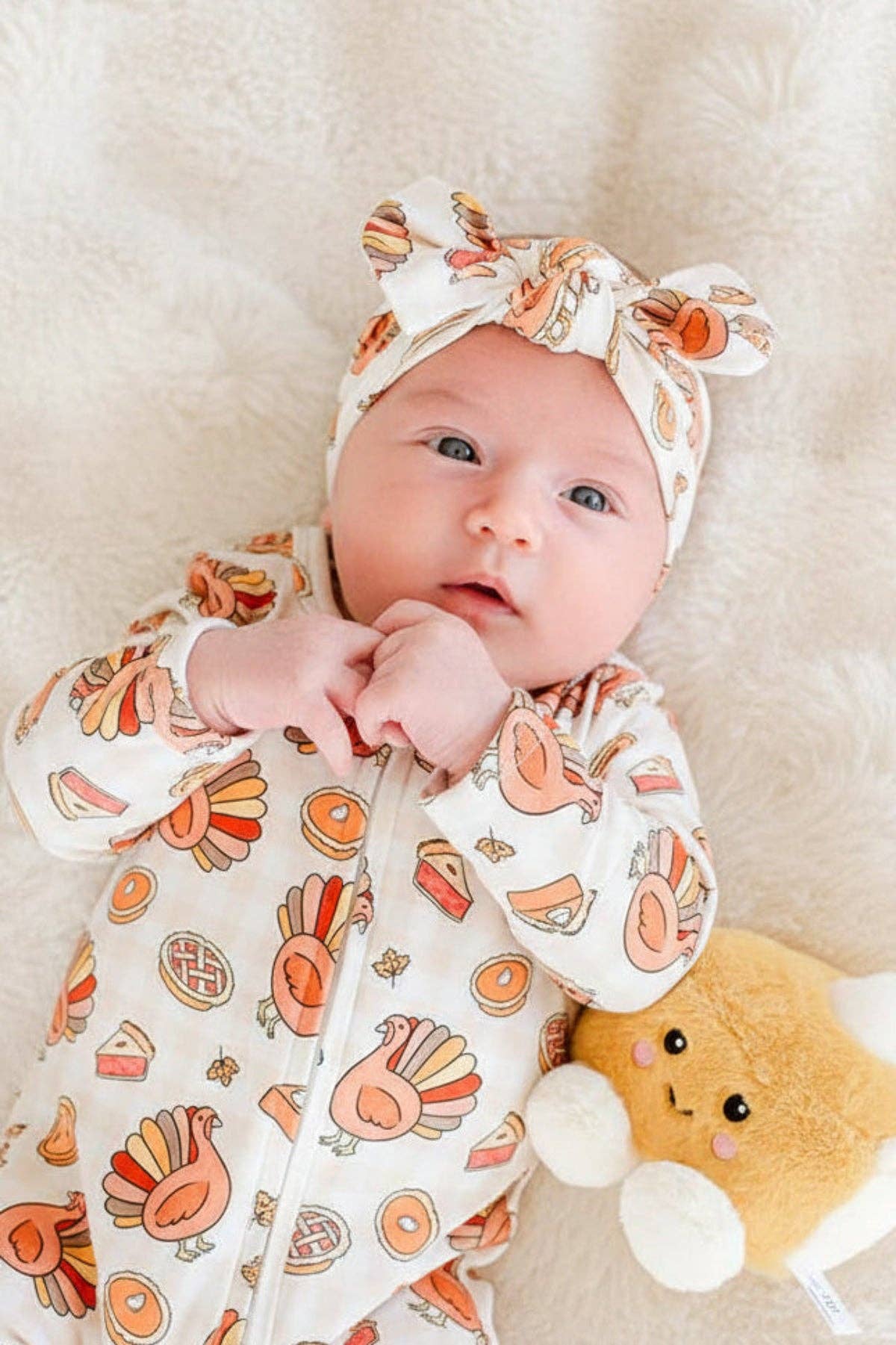 Thanksgiving Large Bow Headwrap | Gobble Gobble