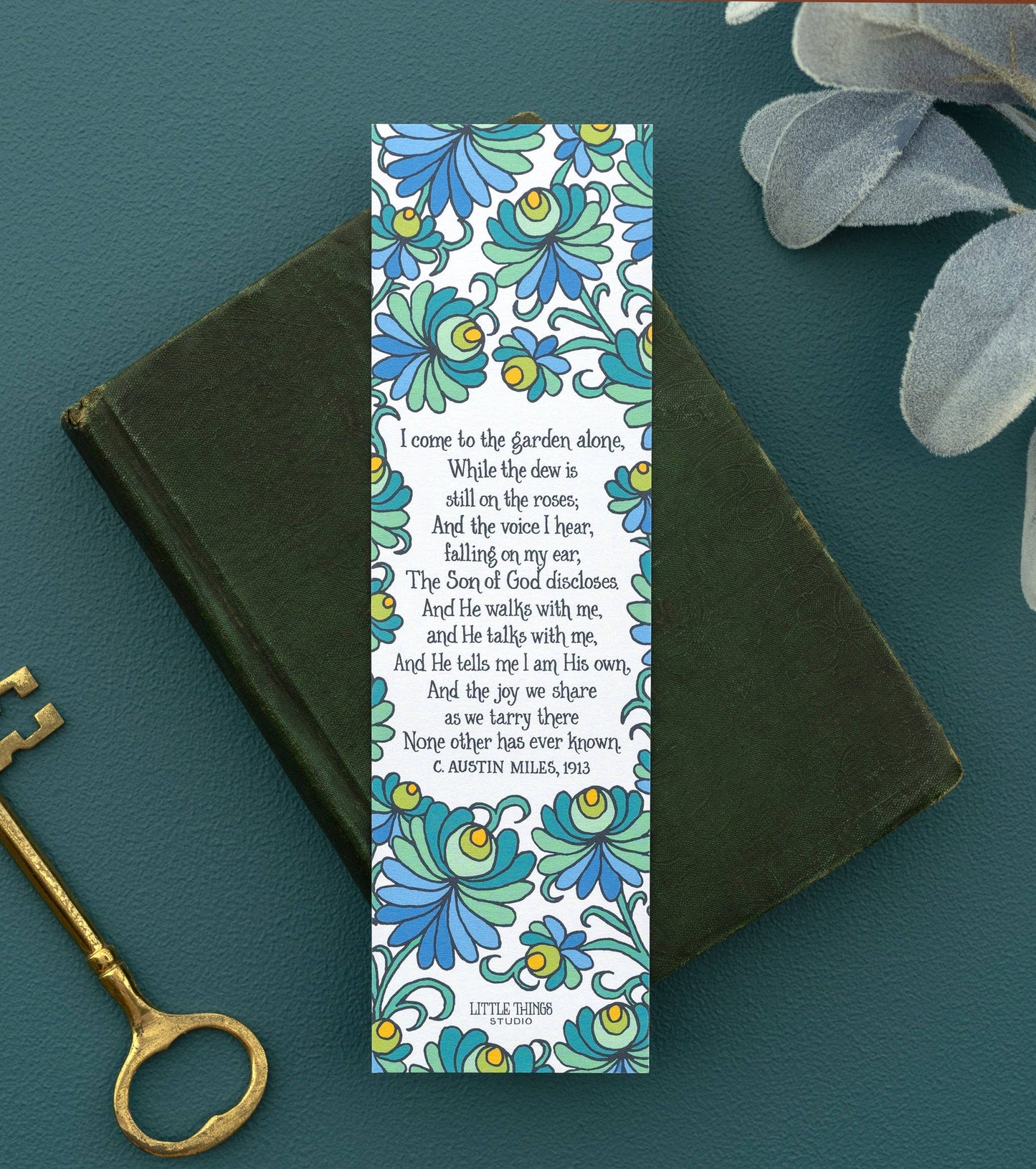 In the Garden Gospel Song Bookmark