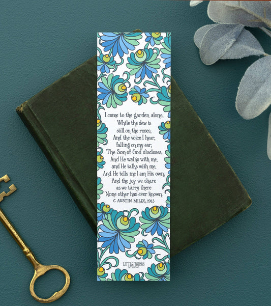 In the Garden Gospel Song Bookmark