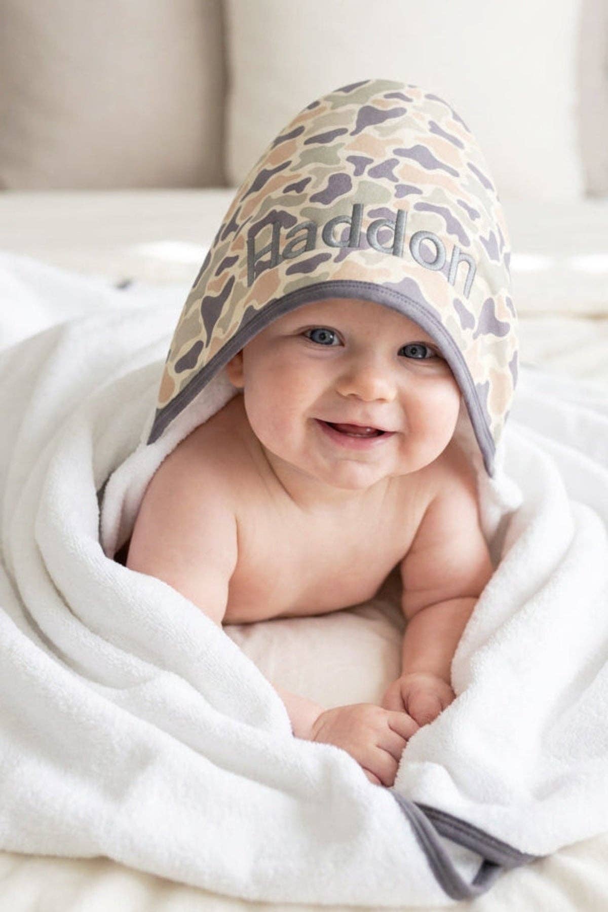 Bamboo Hooded Towel | Camo Cutie