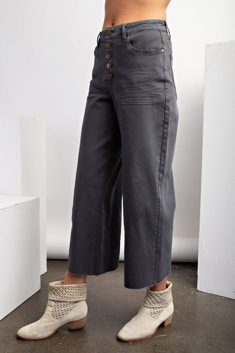 Up All Night Button Front Pants Multiple Colors (Small to Large)