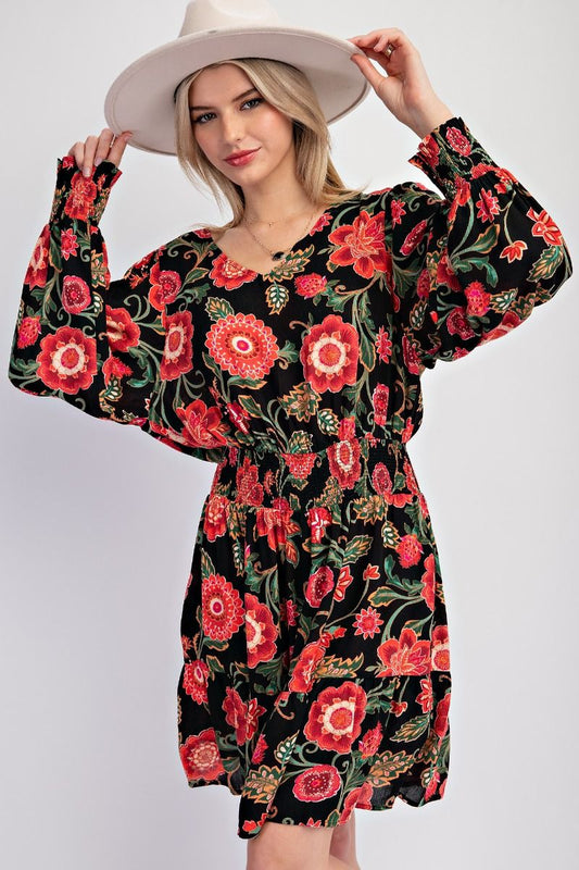 Eden Floral Smock Waist (Small to Large)