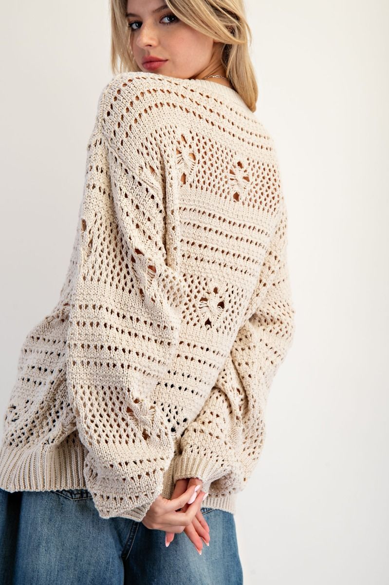 Cozy Up with Coco Ivory Sweater (Small to Large)