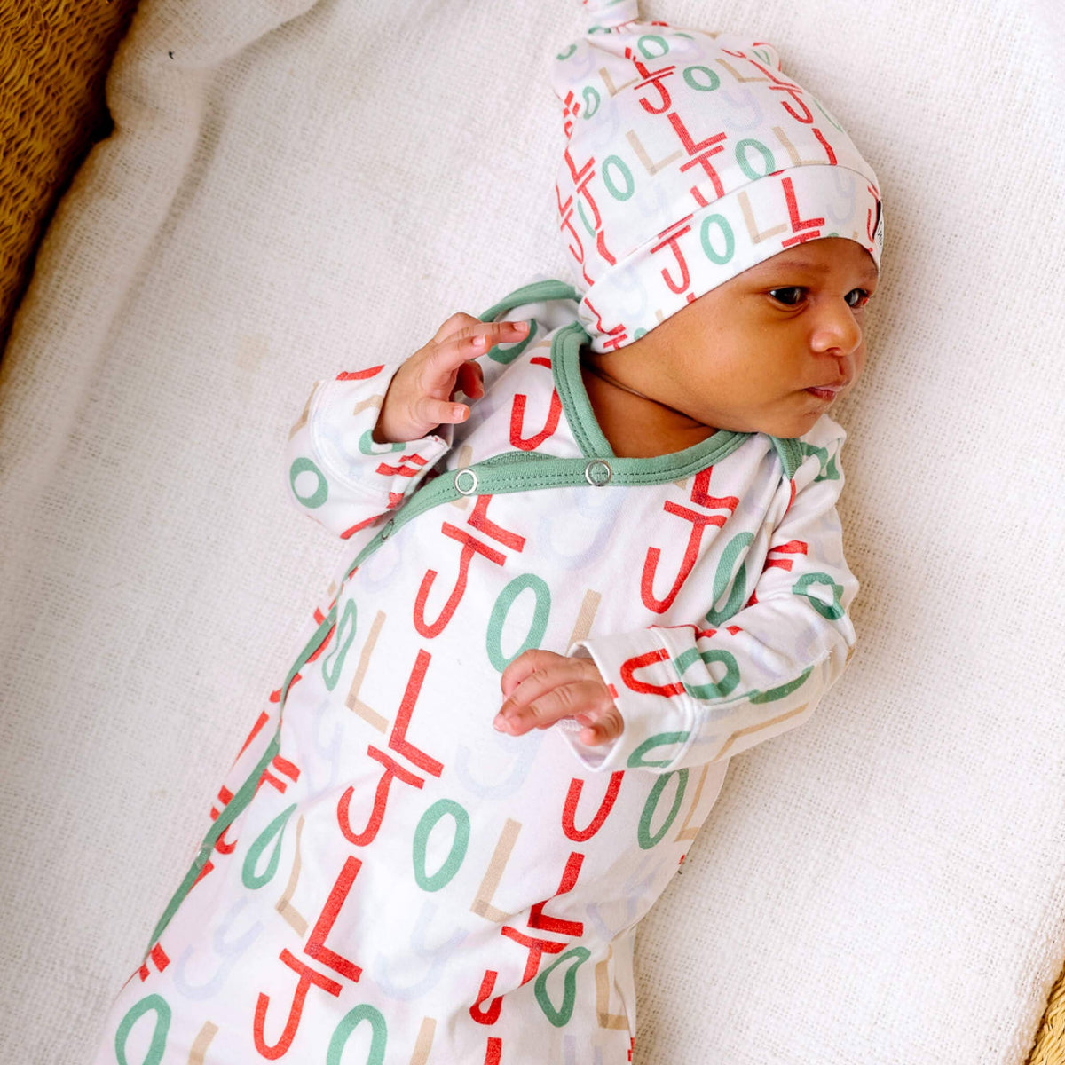 Newborn Knotted Gown - Jolly